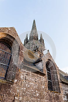 Marie de Goulven church in Brittany, France