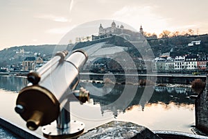 Marienberg Fortress on the left bank of the Main river in WÃ¼rzburg, in the Franconia region of Bavaria, Germany