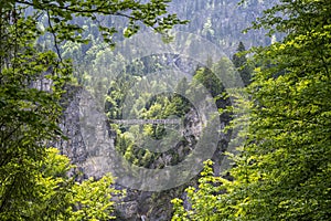 Marienbrucke viewed from Neuschwanstein Castle