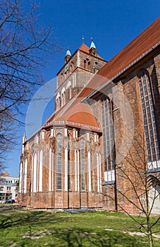 Marienkirche church in Hanseatic city Greifswald