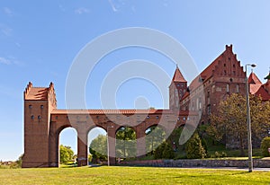 Marienwerder castle (1350) of Teutonic Order. Kwidzyn, Poland