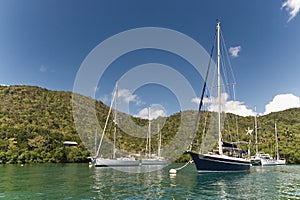 Marigot bay - Caribbean sea - Saint Lucia tropical island