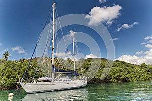 Marigot bay - Caribbean sea - Saint Lucia tropical island