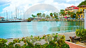 Marigot city, St. Martin Island