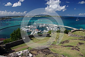 Marigot harbour, Saint Martin, Caribbean photo