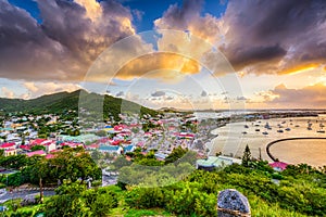 Marigot St. Martin Skyline photo