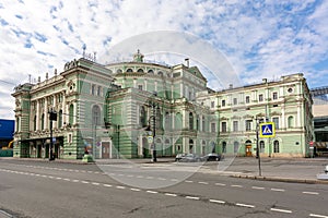 Mariinsky opera and ballet theatre building in Saint Petersburg, Russia