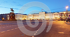 Mariinsky Palace in old town St. Petersburg Russia photo