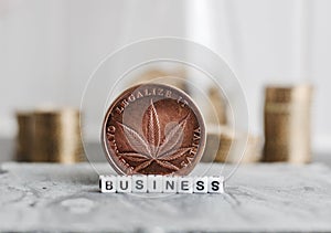 Marijuana business coin