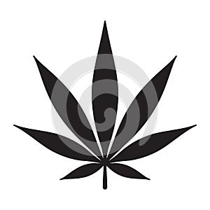 Marijuana icon cannabis weed leaf logo clip art illustration graphic