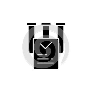 Marijuana, laboratory, report icon. Simple glyph, flat  of marijuana icons for ui and ux, website or mobile application photo