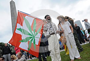 Marijuana protest