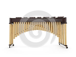 Marimba on white 3d rendering