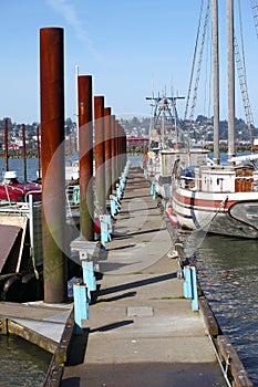 Marina in Astoria Oregon.