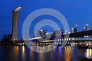 Marina Bay Sand and Bridge