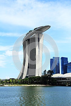Marina bay sands hotel and modern building