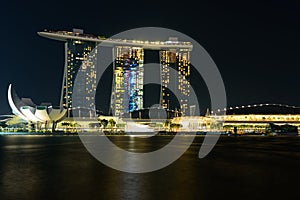 MARINA BAY SANDS, SINGAPORE - May 23, 2017: Colorful Singapore C