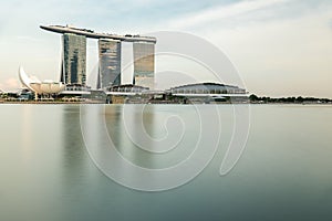 MARINA BAY SANDS, SINGAPORE - May 23, 2017: Marina Bay Hotel at