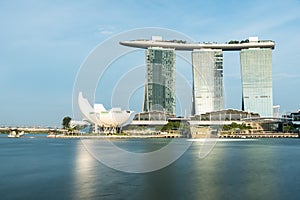 MARINA BAY SANDS, SINGAPORE - May 23, 2017: Marina Bay Hotel at