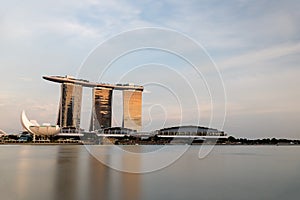 MARINA BAY SANDS, SINGAPORE - May 23, 2017: Marina Bay Hotel at