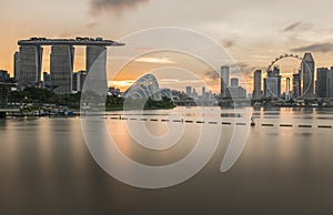 MARINA BAY SANDS, SINGAPORE - May 24, 2017: Marina Bay Sands and