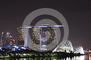 Marina Bay Sands Singapore by night