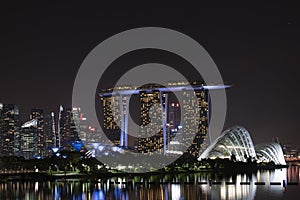 Marina Bay Sands Singapore by night