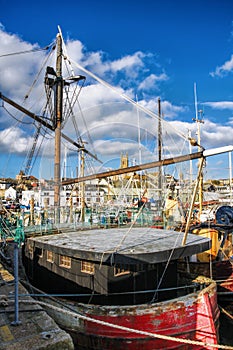 Marina with boats in Penzance, UK