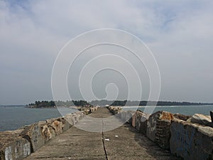 Marina Bridge, creekside