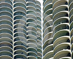 Marina City Towers Closeup - Chicago, IL