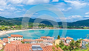 Marina di campo town in Elba Island, Tuscany, Italy