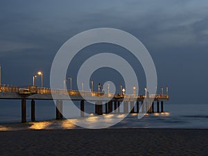 Marina di Pietrasanta (tonfano): night view of the Pier