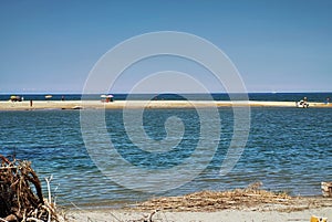 Marina di Vecchiano  tuscan beach at the mouth of the Serchio river