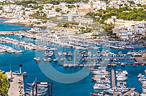 Marina docked boats Santa Maria Leuca Apulia Salento region Lecce italy