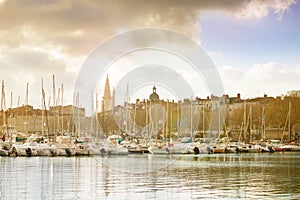 Marina in Downton of La Rochelle, west France