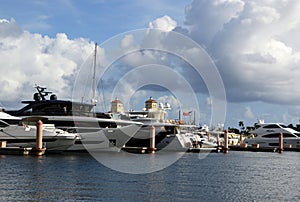 Marina in Downtown West Palm Beach, Florida