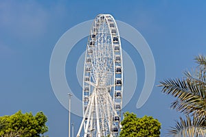 Marina Eye ferris wheel at the Marina Mall in the corniche road in Abu Dhabi, United Arab Emirates