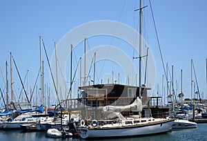 Marina at Fishermans Wharf at the Pacific, Monterey, California