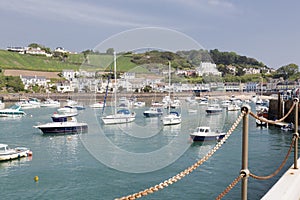 Marina in gorey town, channel islands