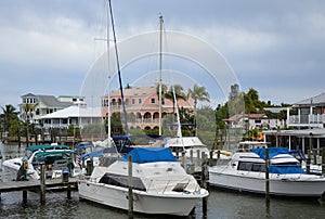 Marina at the Gulf of Mexico, Fort Myers Beach, Florida
