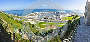 Marina and harbor of Tangier panorama photo
