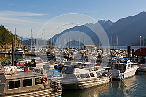 Marina at Horseshoe Bay in Vancouver British Columbia Canada