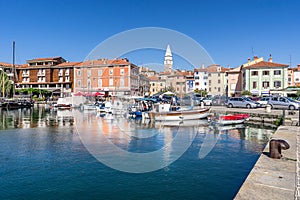 The marina in Isola Slovenia