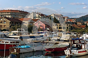Marina Kalimanj in Tivat city. Montenegro