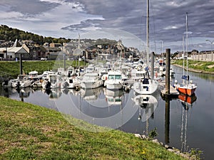 Marina of Le Treport in France