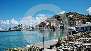 Marina With Luxury Homes in St. Maarten