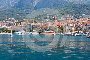 Marina in Makarska. Croatia