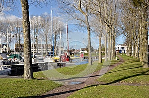 Marina of Ouistreham in France