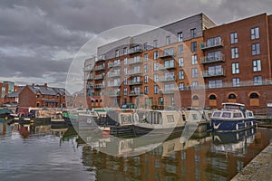 Marina parking for canal boats