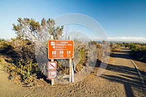 Marina Peninsula hiking trail at Morro Bay State Park, Central California Coast